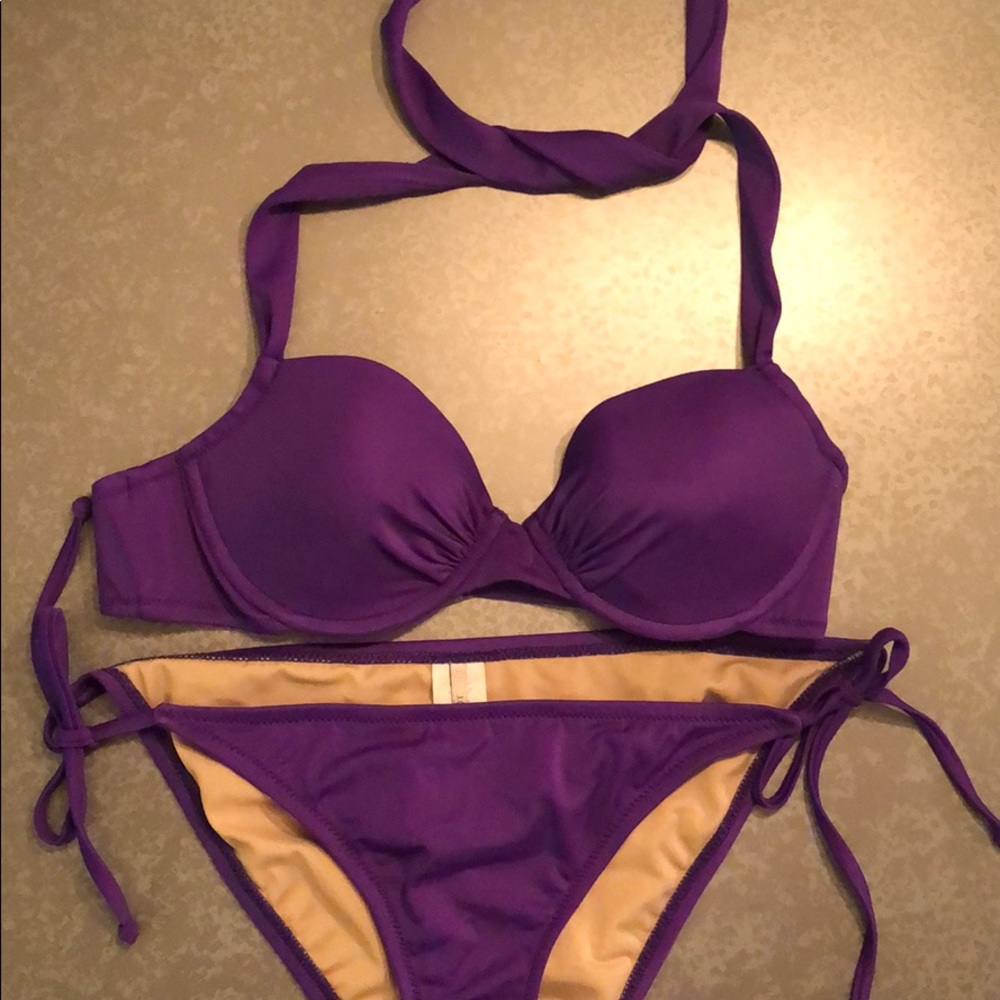 J.Crew Halter Bikini - Purple